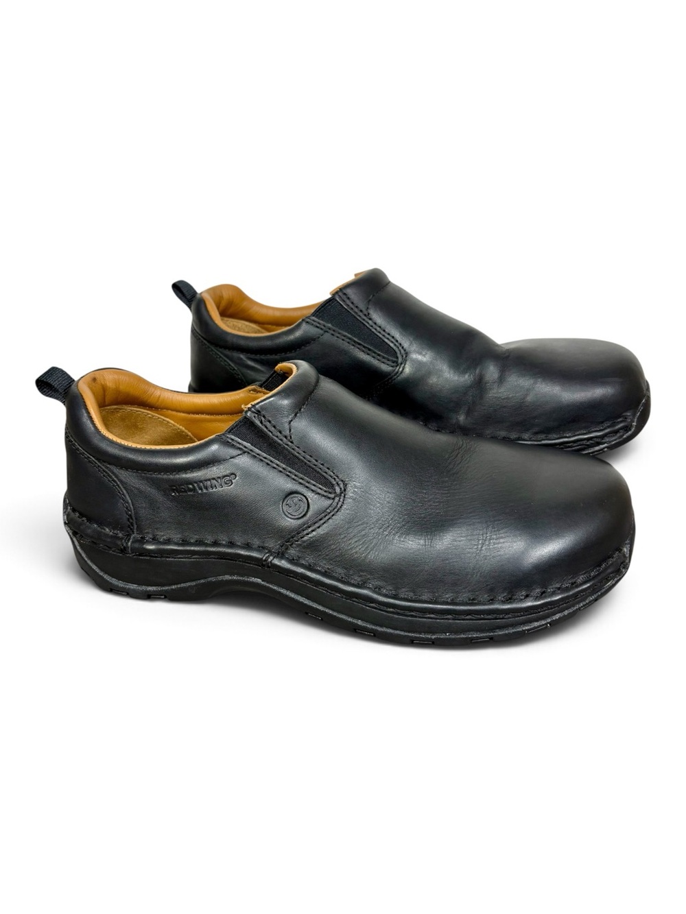 Red Wing Steel Toe Leather Safety Slip-On Loafers- men’s 9
